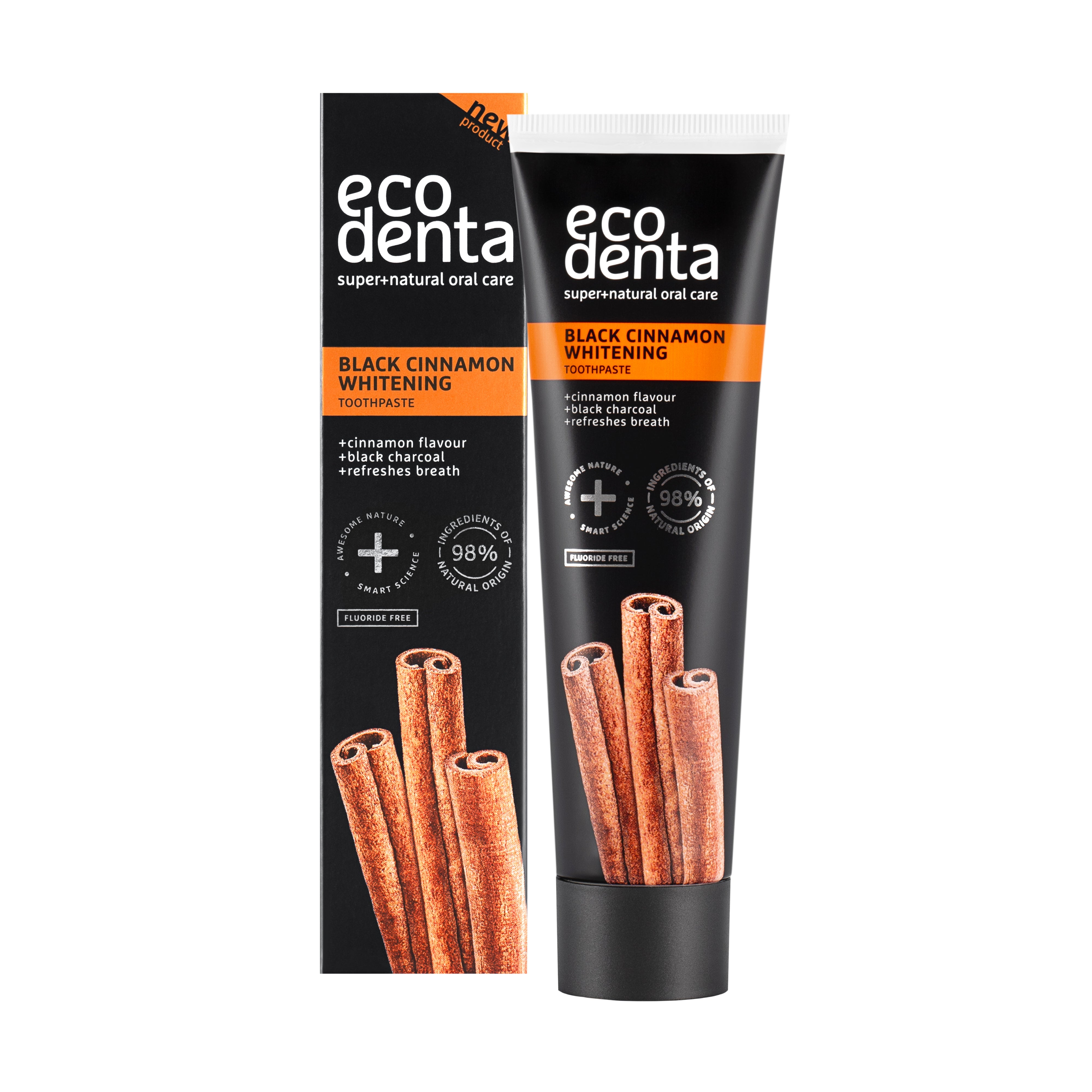 ECODENTA TP Extra Black Whitening with Cinnamon (100ml)