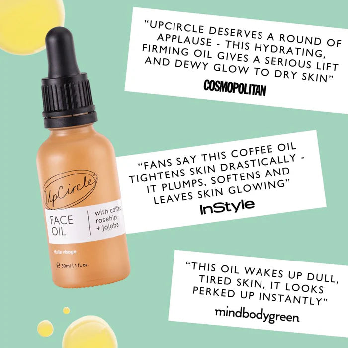 Organic Face Oil with Coffee and Rosehip - Upcircle Beauty - 30ml