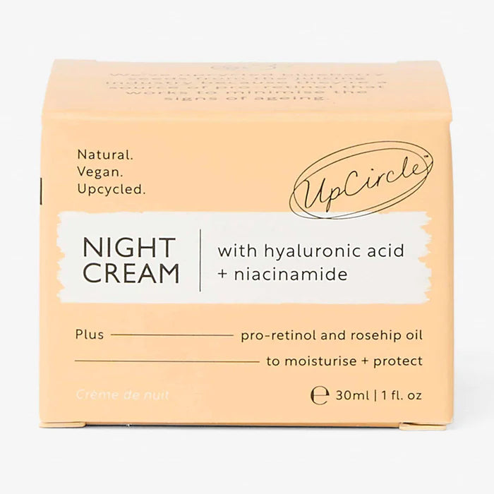 Upcircle Beauty - Nachtcrème met hyaluronzuur en Niacinamide - Travel size 30ml