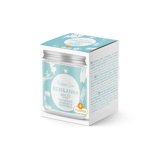 Toothpaste 4 Varieties, Glass Jar | Ben&Anna, 100ml