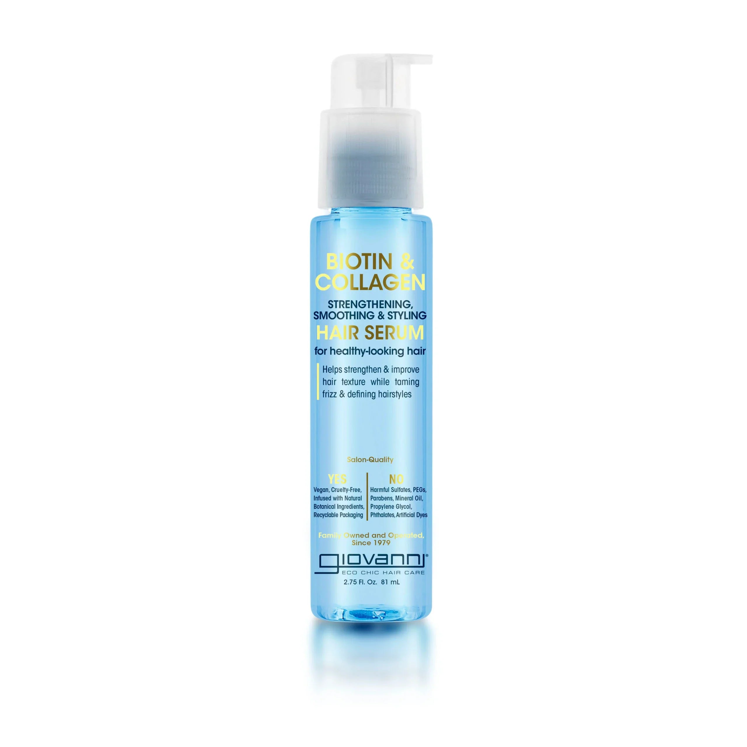 Giovanni Cosmetics - Biotin &amp; Collagen Strengthening Smoothing &amp; Styling Hair Serum - 81ml