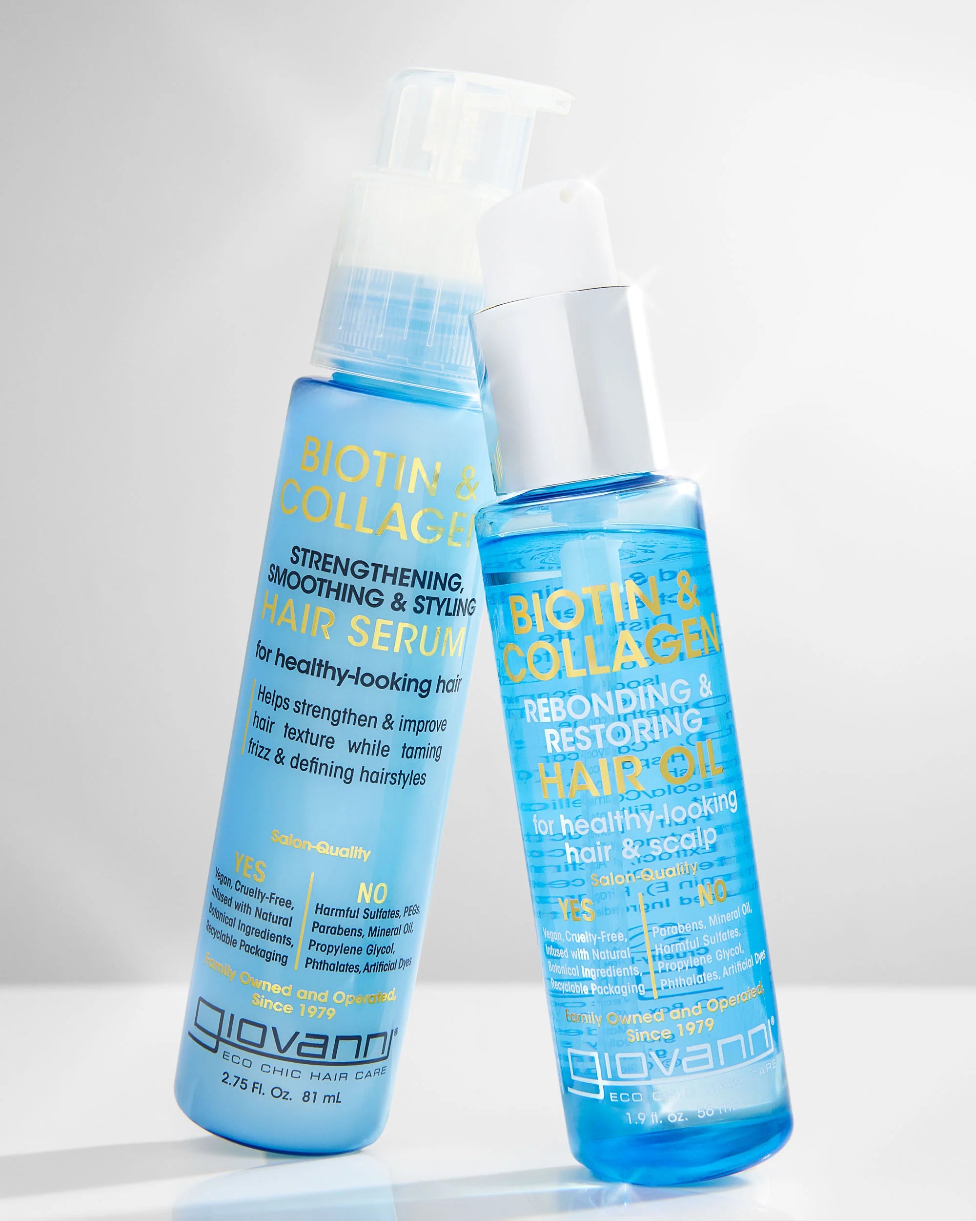 Giovanni Cosmetics - Biotin &amp; Collagen Strengthening Smoothing &amp; Styling Hair Serum - 81ml