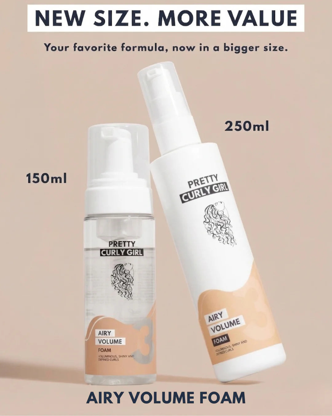 Pretty Curly Girl Airy Volume Foam - 250ml