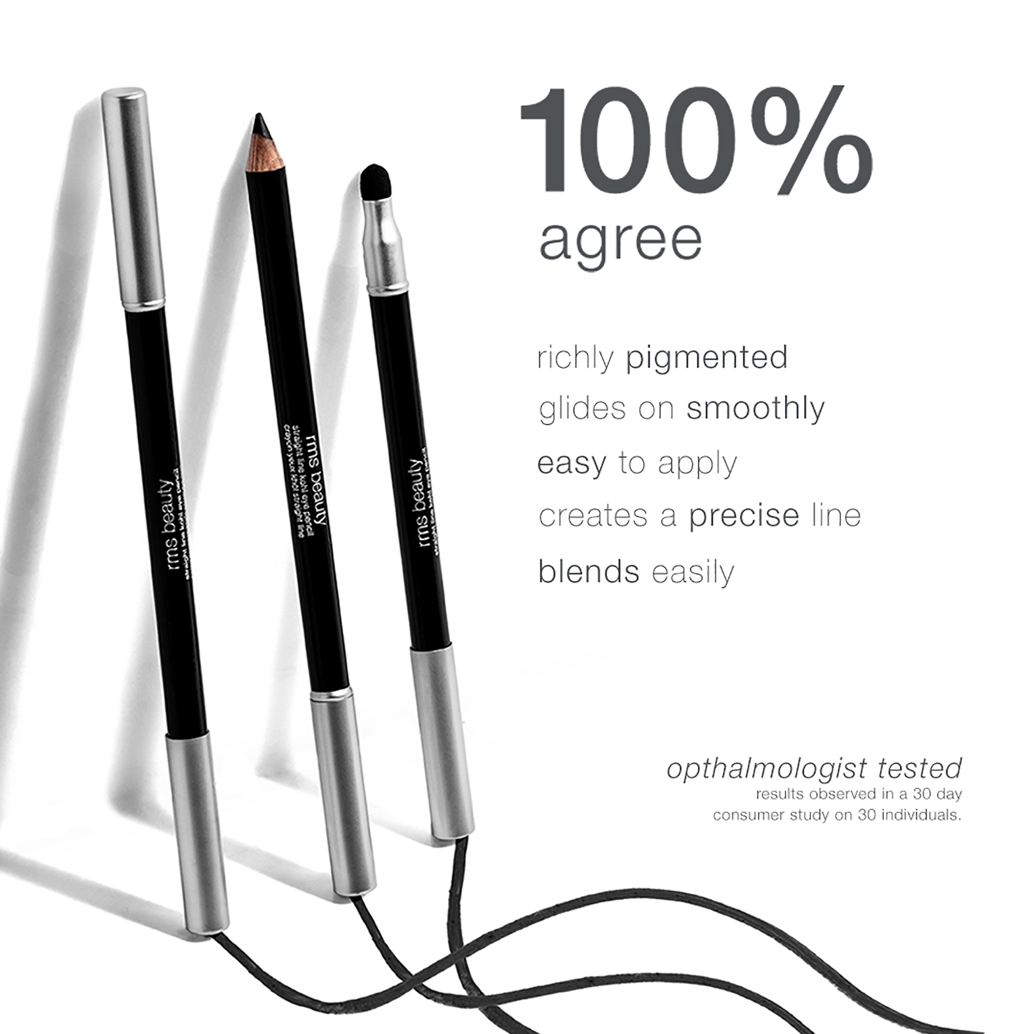 Straight Line Kohl Eye Pencil with sharpener - RMS BEAUTY